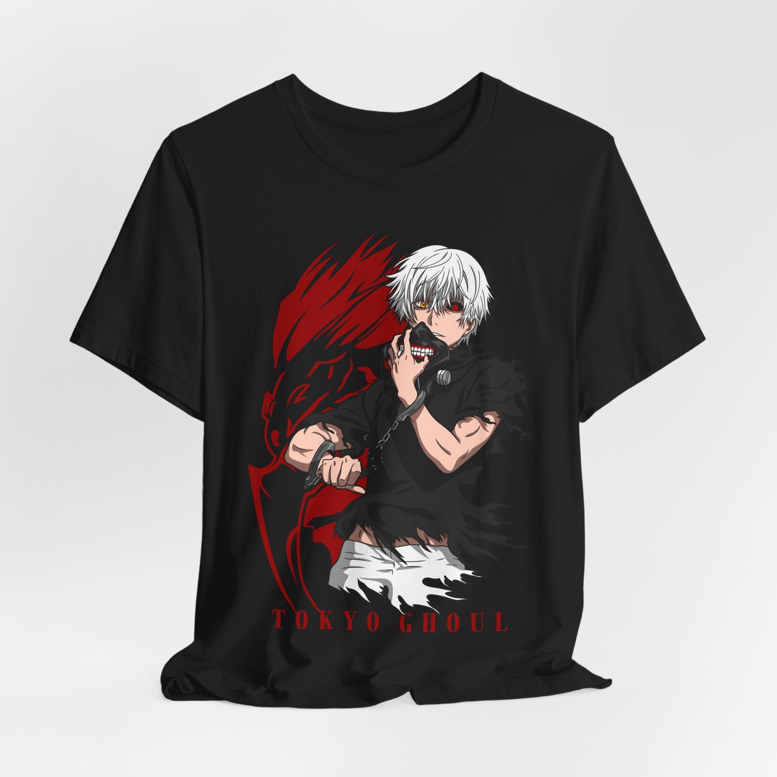 Anime Merchandise T Shirt - เสื้อยืดอนิเมะ Tokyo Ghoul, เสื้อยืดแขนสั้นสำหรับทุกเพศ, สินค้าสำหรับแฟนคลับ, ของขวัญ