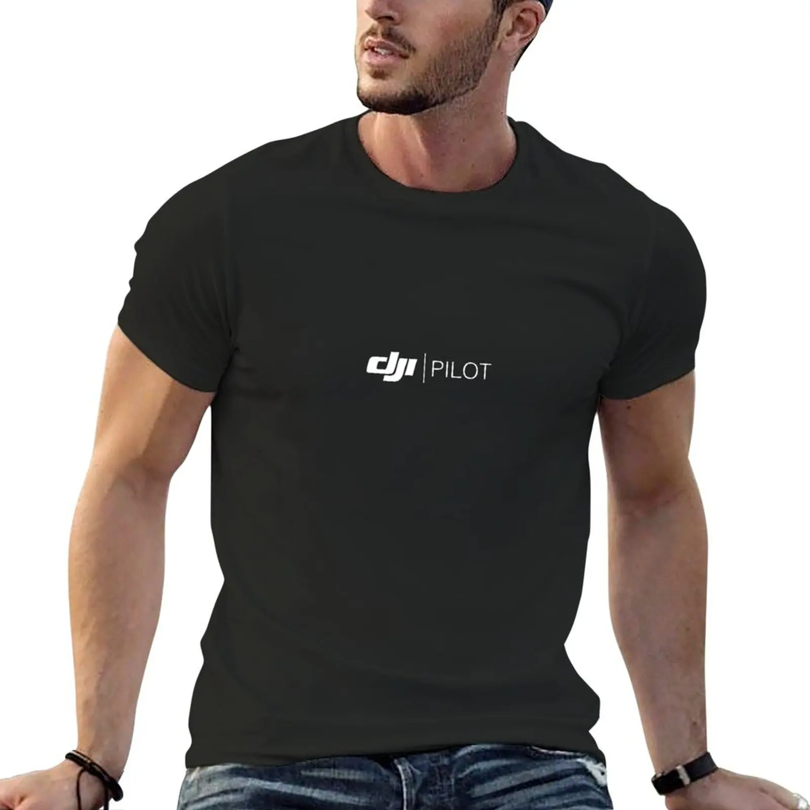 Anime Merchandise T Shirt - ผู้ขายที่ดีที่สุด - DJI Pilot Merchandise เสื้อยืดขนาดใหญ่กราฟิก