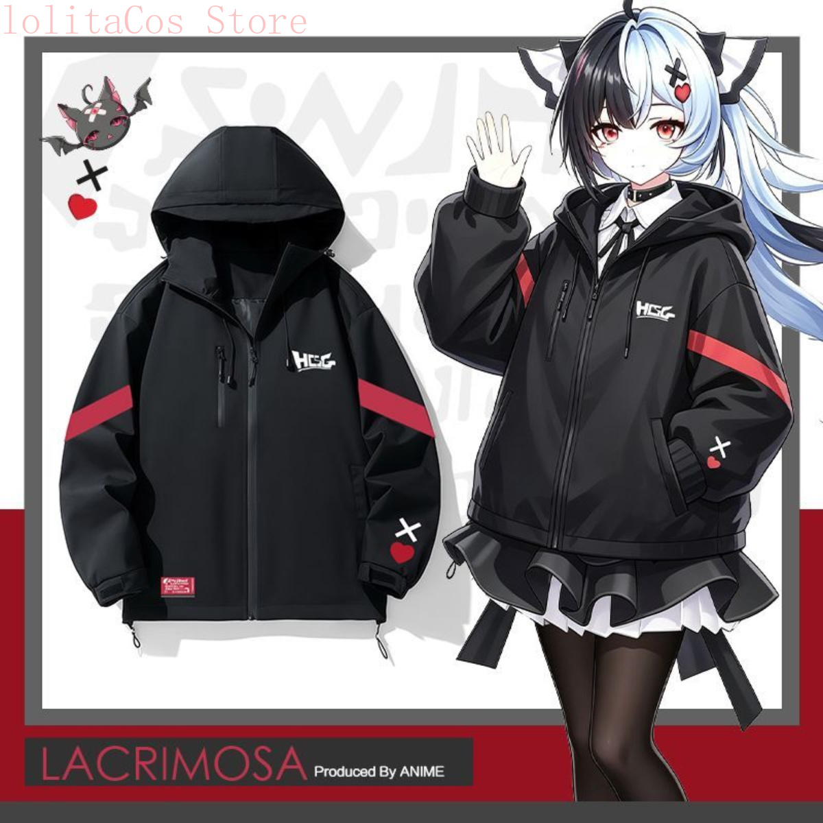 Neverness To Everness Lacrimos - Windbreaker Anime Merchandise บทวิจารณ์และราคา